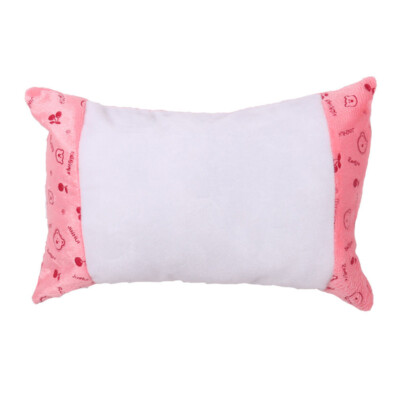 3D Sublimation Blanks Neck Pink Bear Pattern Pillow Case Cushion - 50Pcs