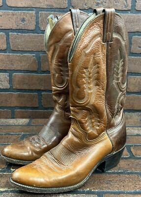 #ad Abilene Men#x27;s Embroidered Leather Cowboy Boots 10 $24.15