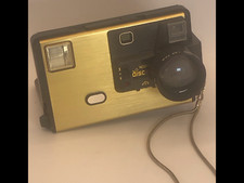 Kodak Disc 3100 Gold Black Automatic Built-In Flash Film Camera