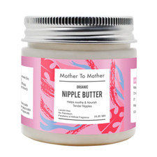 Organic Nipple Butter Breastfeeding Cream by  Lanolin-Free, Safe for Nursing 
