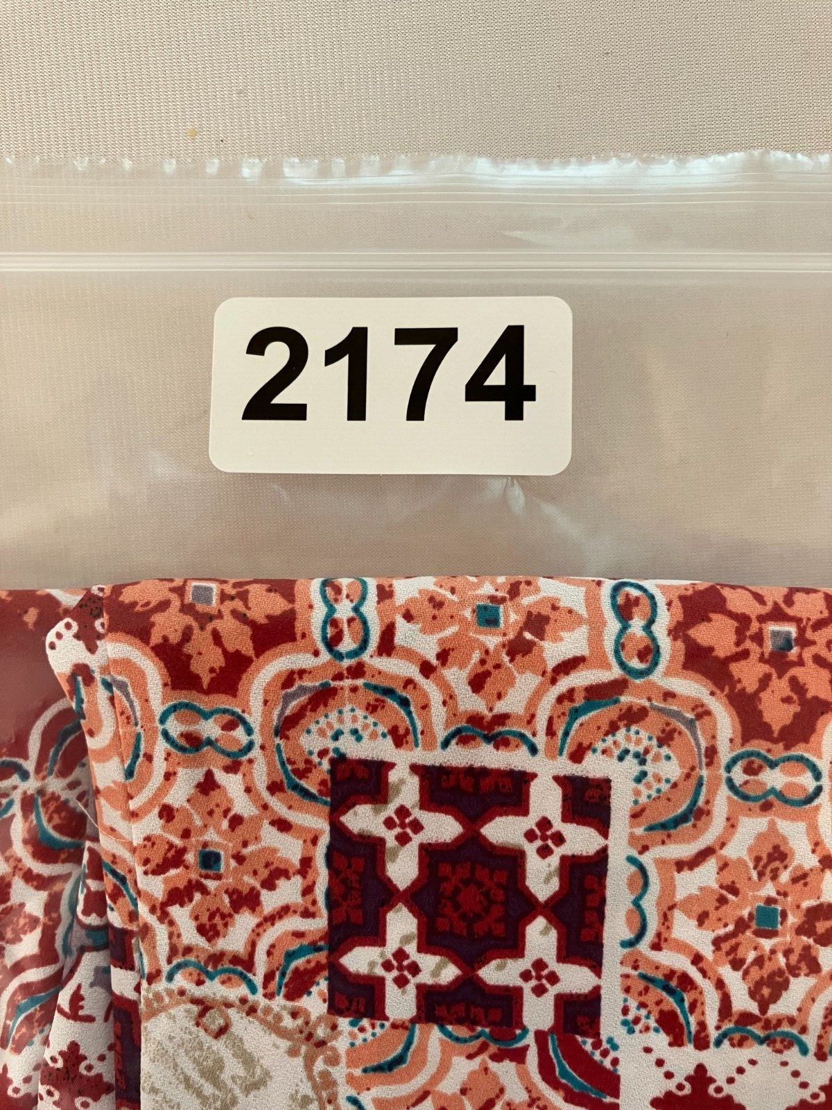 Chico’s Patchwork Flutter Sleeve Top Geometric Hi… - image 9