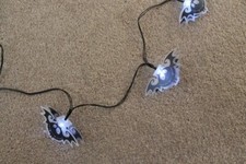 8 Halloween Fledermaus Lichterkette Party Garten Baumschmuck