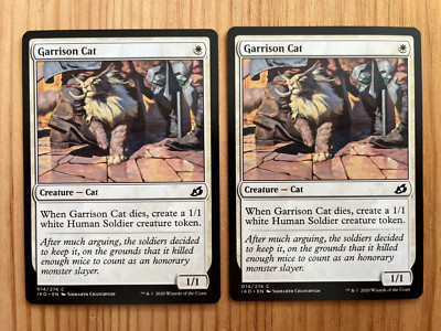 MTG Magic 2x Garrison Cat (Ikoria: Lair of Behemoths) M/NM Eng