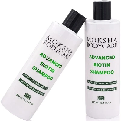 MOKSHA BODYCARE Biotin Hair Growth Shampoo with Rosemary Oil For Thinning Hair and Hair Loss