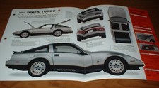 1984 Datsun 300ZX Turbo Spec Sheet Brochure Poster Print Photo 84 83-89 300 ZX Z