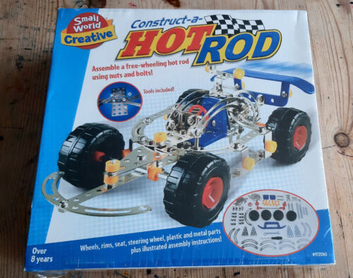 Small World Creative Construct a Hot Rod 180 Parts Tools Ages 8+ NEW Sealed - Picture 1 of 2
