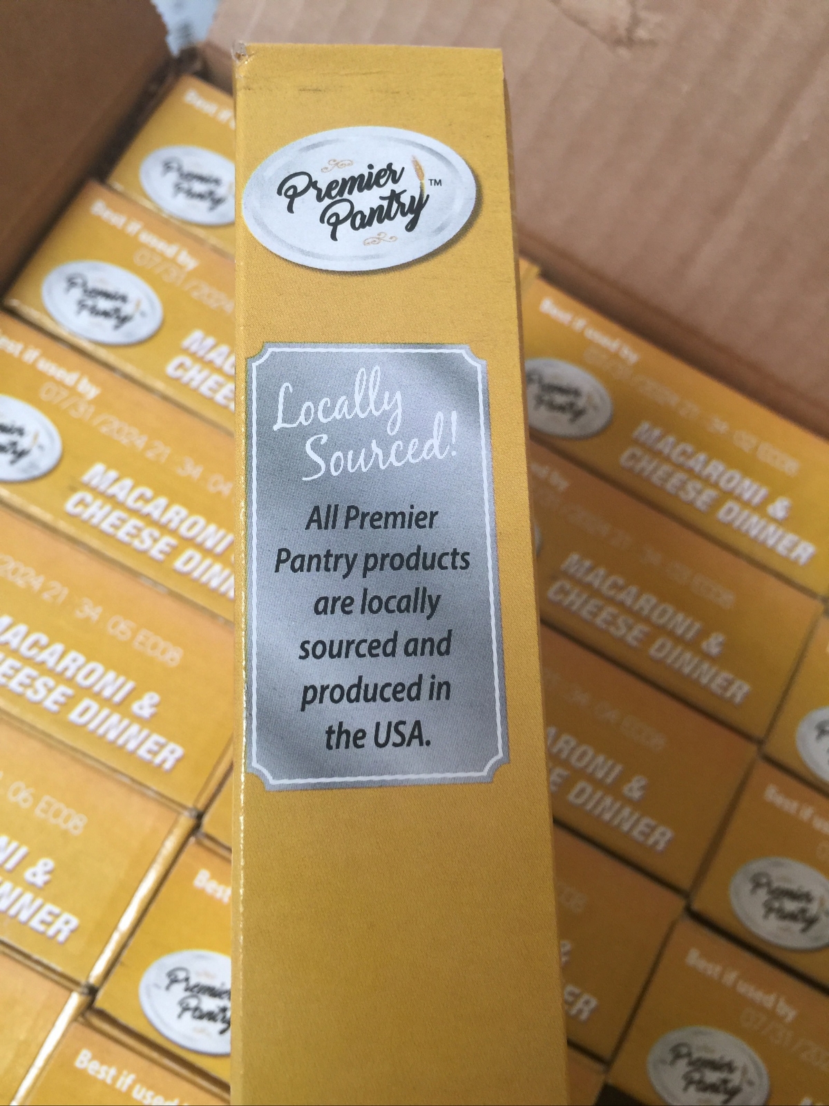 LOT of 24Premier Pantry Macaroni & Cheese Dinner, 7.25oz each (BEST BY