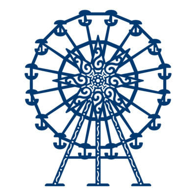 NEU Tattered Lace ''FERRIS WHEEL'' Stanze - D340 - SELTEN - KOSTENLOSER UK-VERSAND & VERPACKUNG 