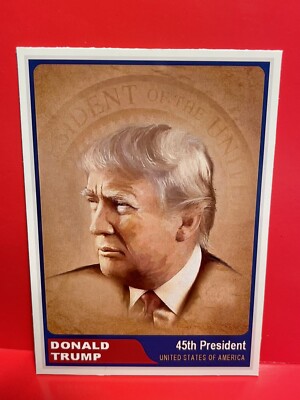 Donald Trump 2024  presidential  Custom ACEO Card MAGA 50% Donated 2 Team Trump