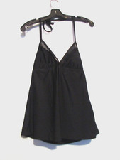 NEW  Womens Mossimo Size Small Tankini Top Black NWT  