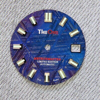 Dial maker - Blue / Purple Meteorite Dial For Seiko mod , Real meteorite dial