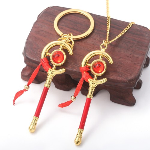 2PCS Anime Frieren: Beyond Journey's End Necklace Himmel Keychain Pendants Gift - Picture 8 of 17