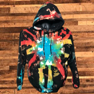 one color tie dye hoodie