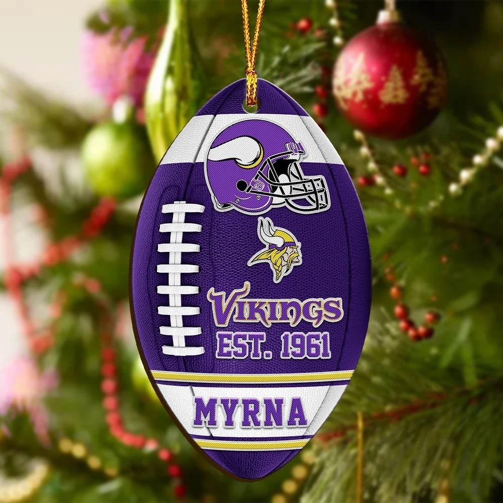 Personalized Minnesota Team Football Vikingss Sport Ornament, Gift For Fans