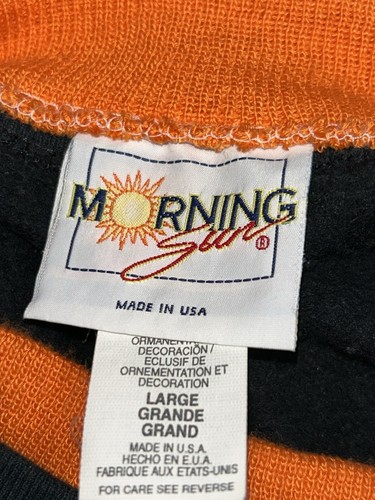 Morning Sun Whitton 90s Black Jack O Lantern Sweatshirt Halloween Gr. L - Bild 5 von 5