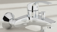 Grohe Eh-Wannenbatterie Eurosmart 33300_2 Wandmontage Eigensicher Chrom 33300002