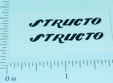 Pair Structo Black Word Door Stickers ST-024