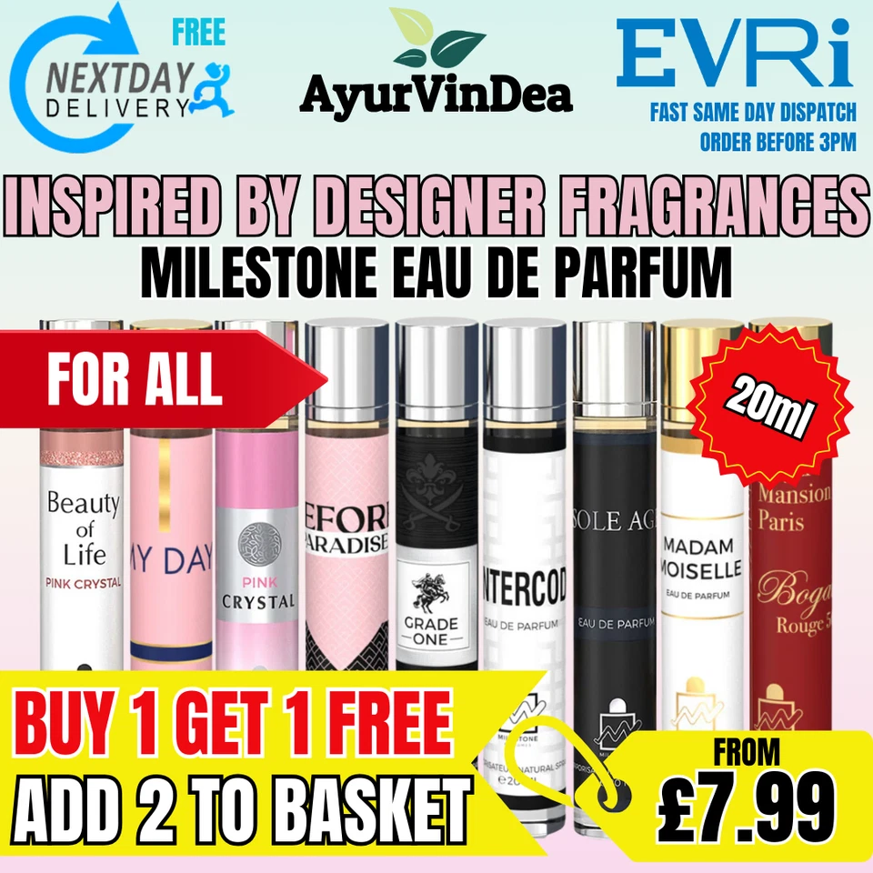 Milestone Eau De Parfum | Travel Size | Buy 1 Get 1 Free - Add 2 to Basket