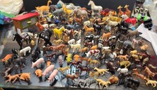 Farm Animals Lot of 150 Includes Dogs, Horses, Cows, Cats Schleich, Safari More
