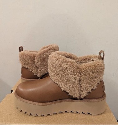 Ugg Australia Womens Alina Ultra Mini Curled Platform Boot Size 5