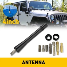 4" Short Antenna Aluminum Mast Rod AM/FM New for FORD F-150 F150 F 150 2009-2022