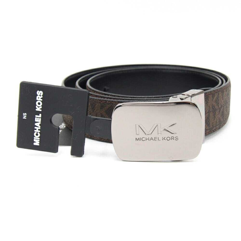 Michael Kors Reversible Brown Black PVC Leather Belt 36H9Mbly1V Pre-Owned