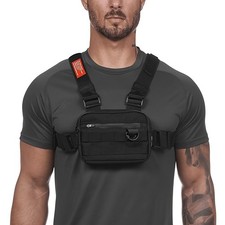 Multi Functional Outdoor Chest Bag with Zipper Stylish Design MOLLE63