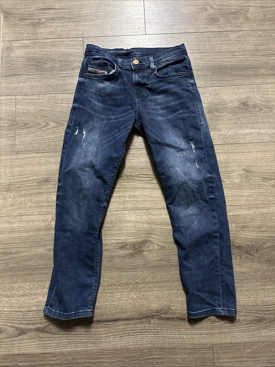 ディーゼル D-VIKER-SELVEDGE W32 特大パッチ ストレート Diesel Viker Jeans for Men for sale | eBay