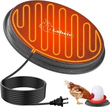 Chicken Water Heater, 13'' Heated Base for Metal Plastic Poultry Founts Waterer