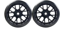 SRC VHT Crusher Belted Tire (2) Preglued On WHD Black Wheel C1003B