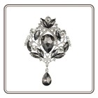 Unique Birthday Gift for Women – Sparkling Rhinestone Brooch, Elegant for Coat — photo 1