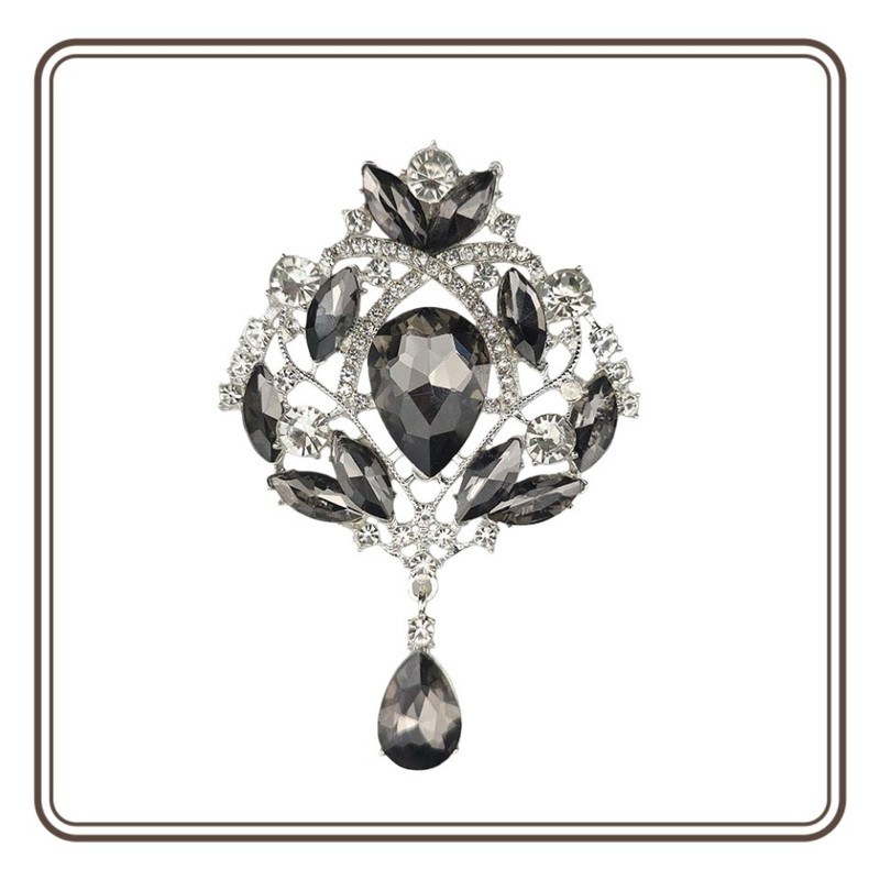 Unique Birthday Gift for Women – Sparkling Rhinestone Brooch, Elegant for Coat