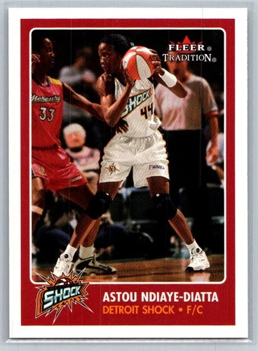 2001 Fleer Tradition WNBA Basketball #23 Astou Ndiaye-Diatta - VG - Shock