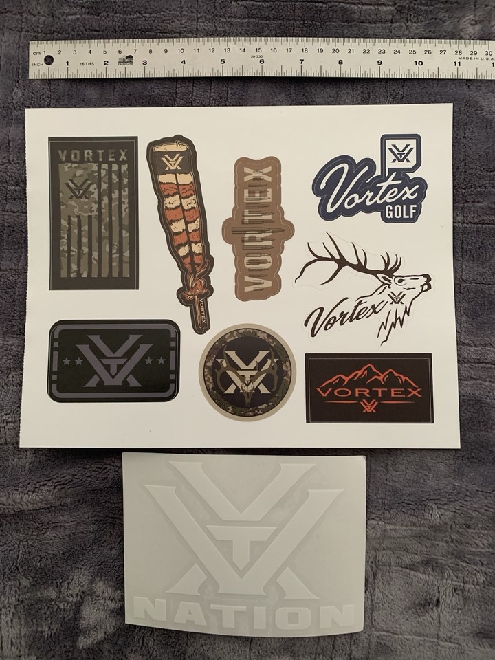 Vortex 8 Stickers And 1 White Window Decal | eBay