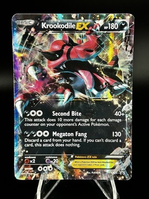 krookodile ex pokemon card value Krookodile EX Jumbo Oversized Card #XY-25 Pokemon Card  (Rare/Holo-Foil/Promo) From Bo : Amazon.ie: Toys & Games main image 1