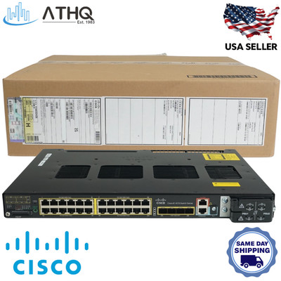 Cisco IE-4010-4S24P Industrial Ethernet Switch 24-Port Gigabit PoE+ 4 SFP NEW