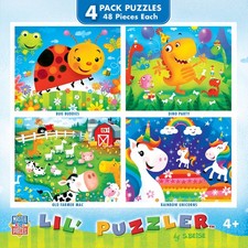 MasterPieces - Lil Puzzler 48 Piece Jigsaw Puzzles 4-Pack
