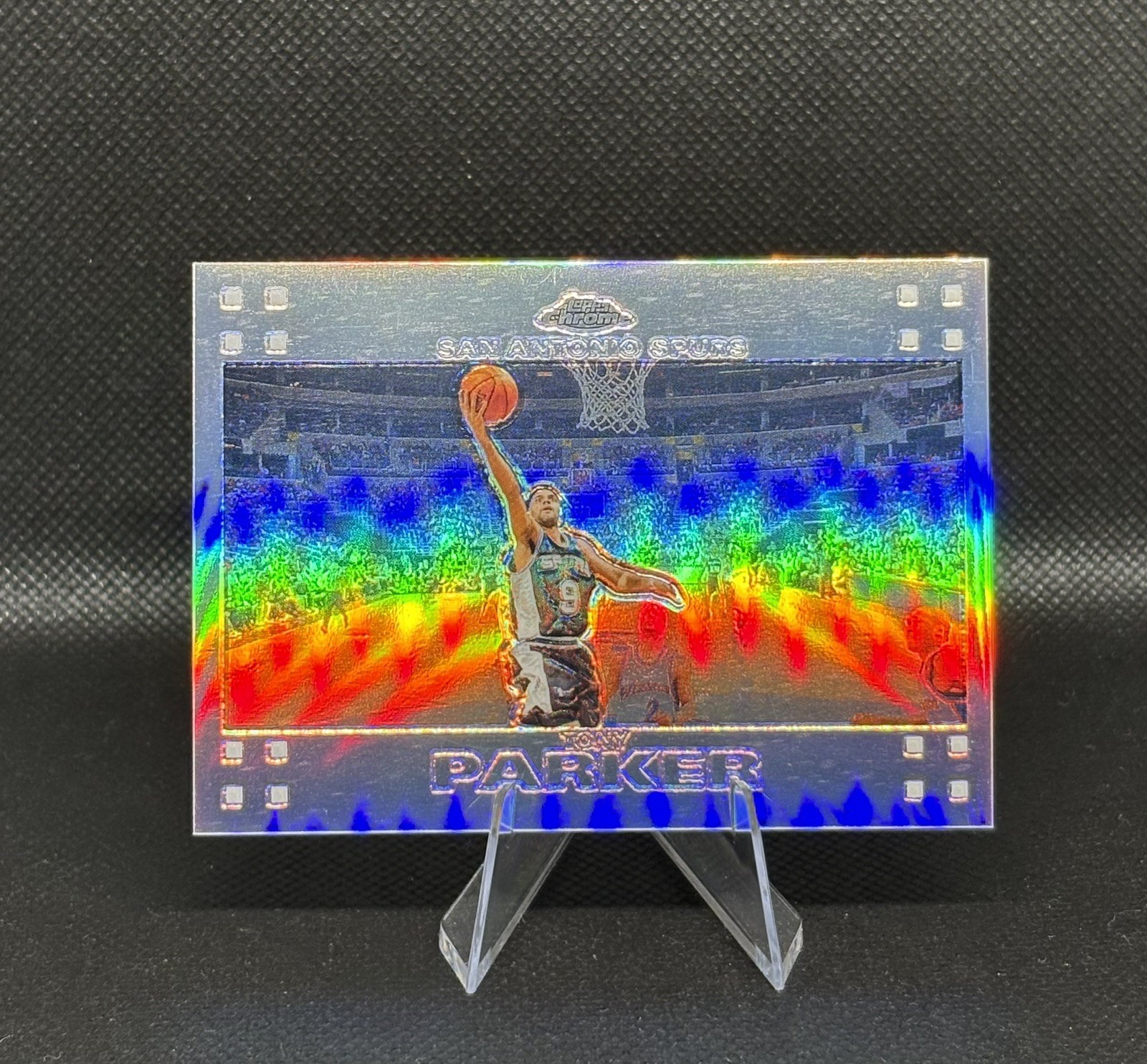 2007-08 Topps Chrome Tony Parker Refractor /999 #36 Spurs