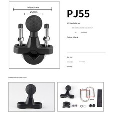 Motorcycle Bike Phone Holder 25mm Stainless Steel Base for Smartphones Device