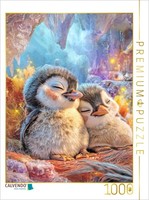 Calvendo Puzzle Cute Penguins | 1000 Pieces, Finished Size 25.2 × 18.9 In (64 ×