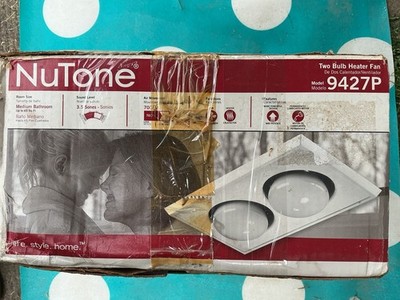 Broan-Nutone 9427P Bulb Heater and Fan 2-Bulb Infrared Box Damaged- Rust spots