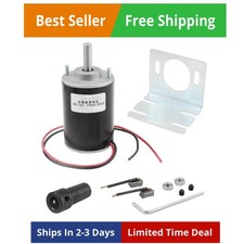 DC Motor 12/24V 30W High Speed CW/CCW Permanent Magnet Motor 12V DC 3500RPM a...