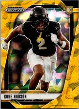 2025 Panini Prizm Draft Picks #136 Kobe Hudson Prizms Gold Ice