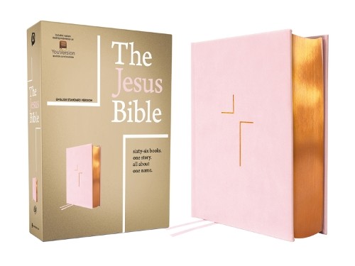 The Jesus Bible, ESV Edition, Leathersoft over Board, Pink by... - 9780310466482
