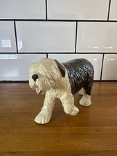 Vintage Le Charm of Creamware Old English Sheepdog Figurine England