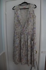 Vintage Floral Sleeveless Dress Size 30