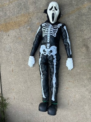 GHOSTFACE Halloween Yard Decor-6  GHOUL VTG Fun World-SCREAM 1996 NOT WORKING