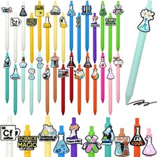 30Pcs Cute Pens Bulk Funny Science Ballpoint Black Ink Pens for Birthdays Par...