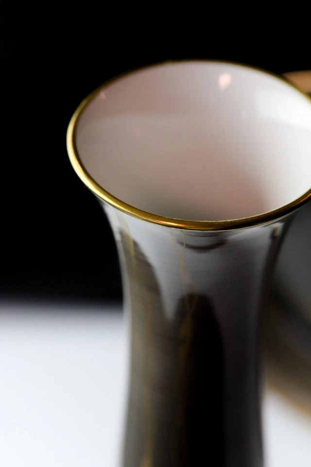 Vintage-Porzellan Fürstenberg: Trichtervase + Schale, Mid-Century Modern * 60er - Bild 2 von 4