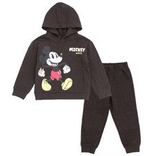 Disney Mickey Mouse Little Boys Fleece Pullover Hoodie and Jogger Pants Outfit
